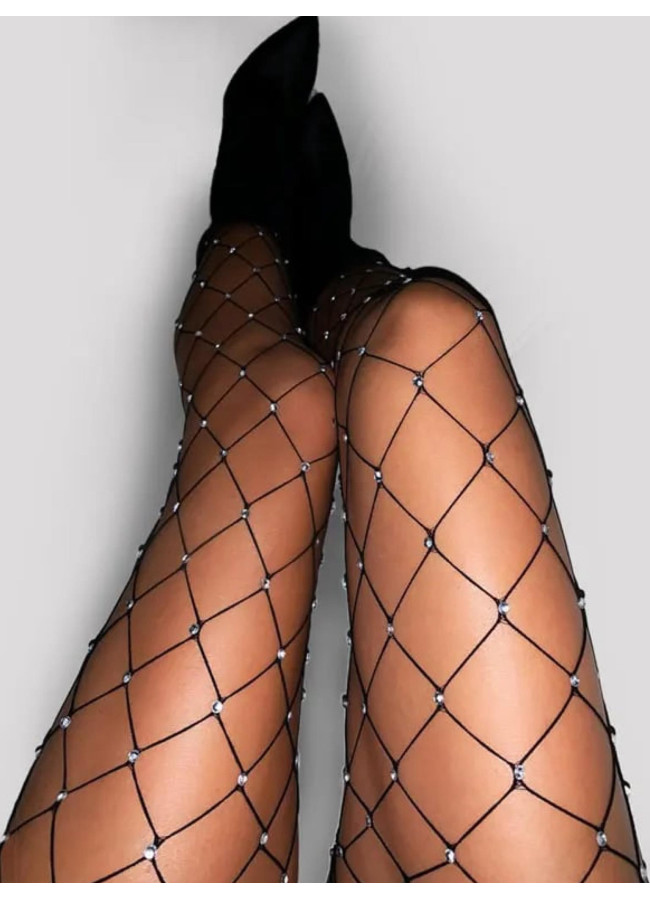 TIGHTS NET WITH STRASS - SARAH