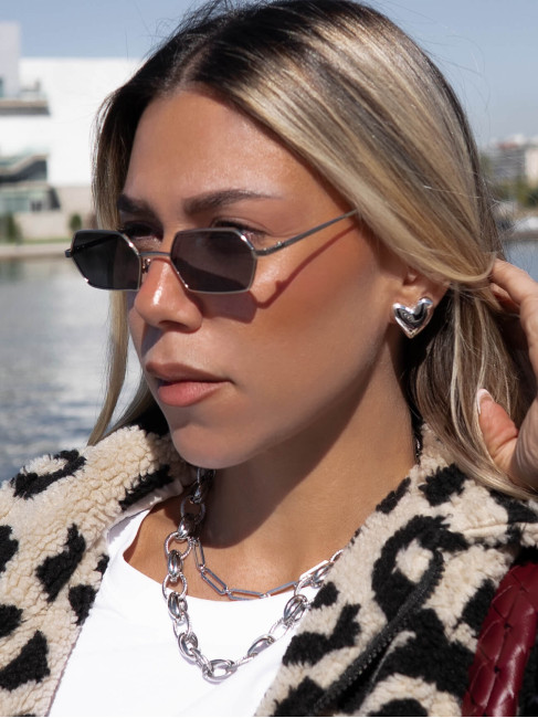 ANNAKEY BOSTON SILVER BLACK SUNGLASSES