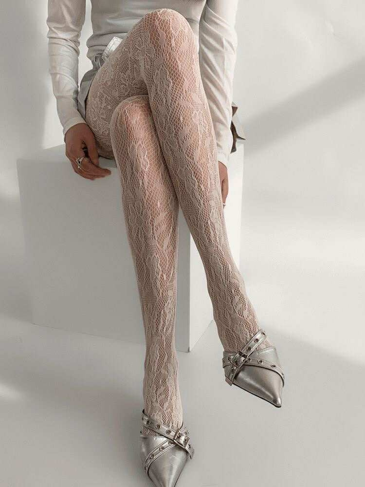 ACE WHITE LACE TIGHTS