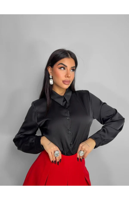 CLODE BLACK SATIN SHIRT