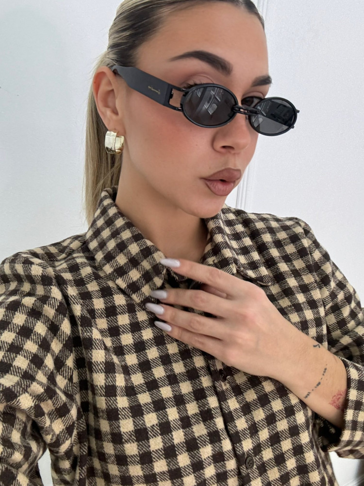 copy of ANNAKEY DOTTY GOLD BLACK SUNGLASSES