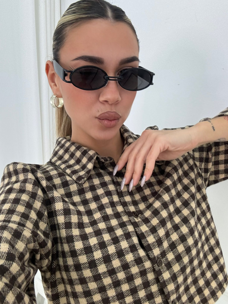 copy of ANNAKEY DOTTY GOLD BLACK SUNGLASSES