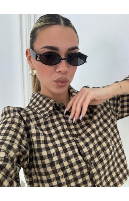 copy of ANNAKEY DOTTY GOLD BLACK SUNGLASSES
