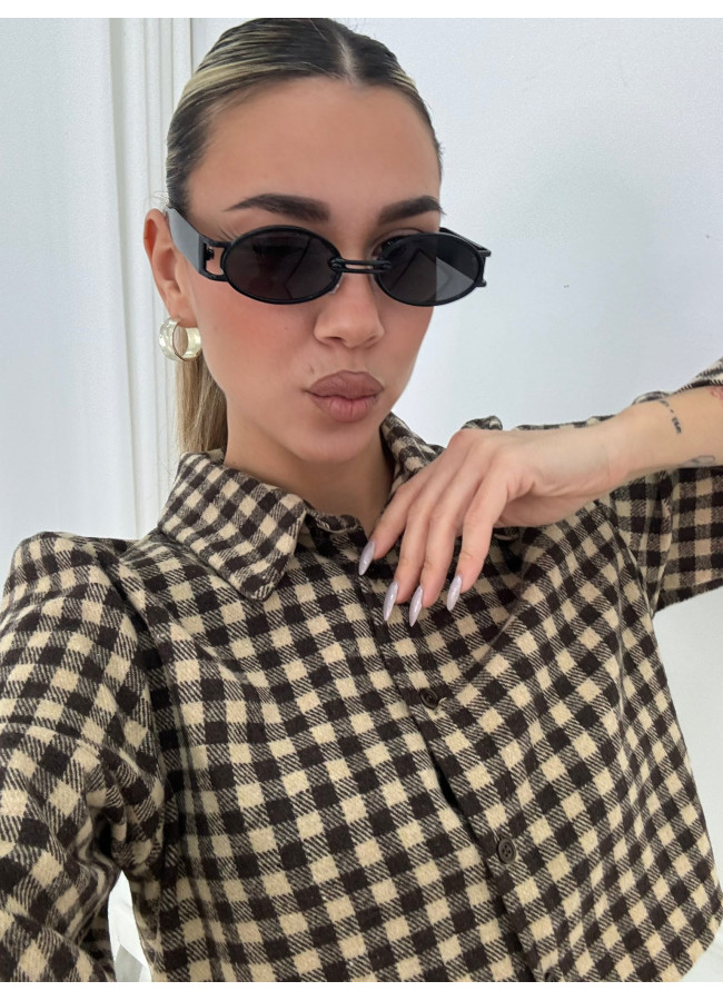 copy of ANNAKEY DOTTY GOLD BLACK SUNGLASSES