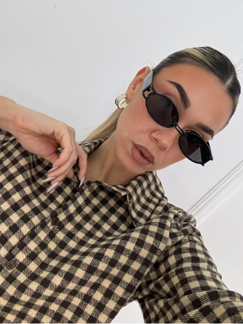 ANNAKEY DOTTY BLACK SUNGLASSES
