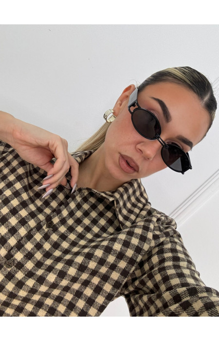 copy of ANNAKEY DOTTY GOLD BLACK SUNGLASSES