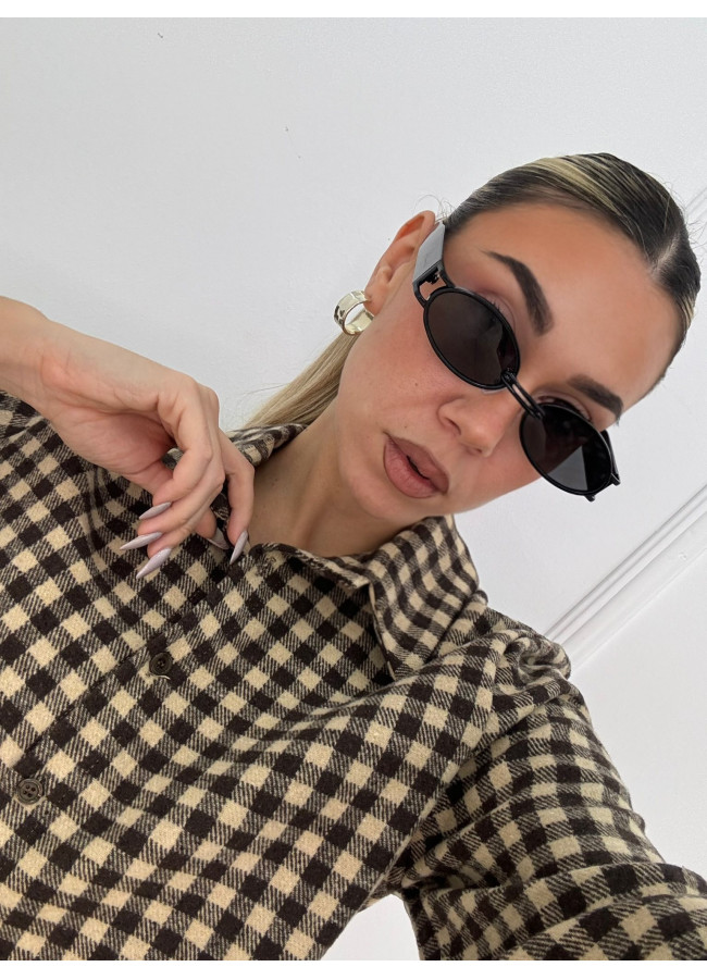 copy of ANNAKEY DOTTY GOLD BLACK SUNGLASSES