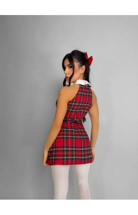 CHECKED DRESS - TARTAN DRESS