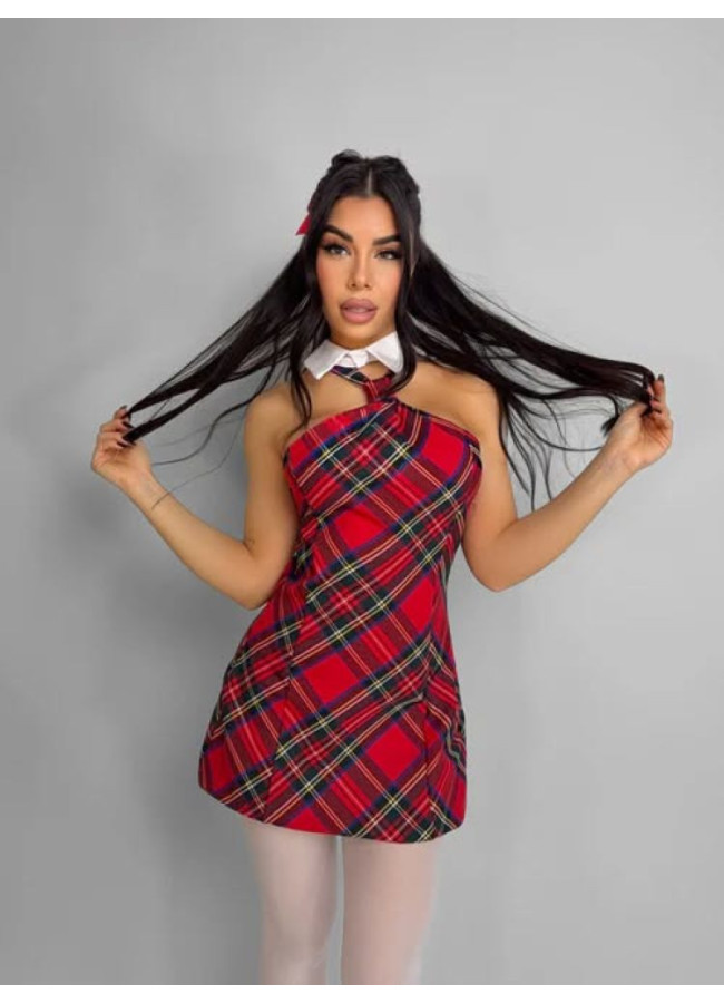 CHECKED DRESS - TARTAN DRESS
