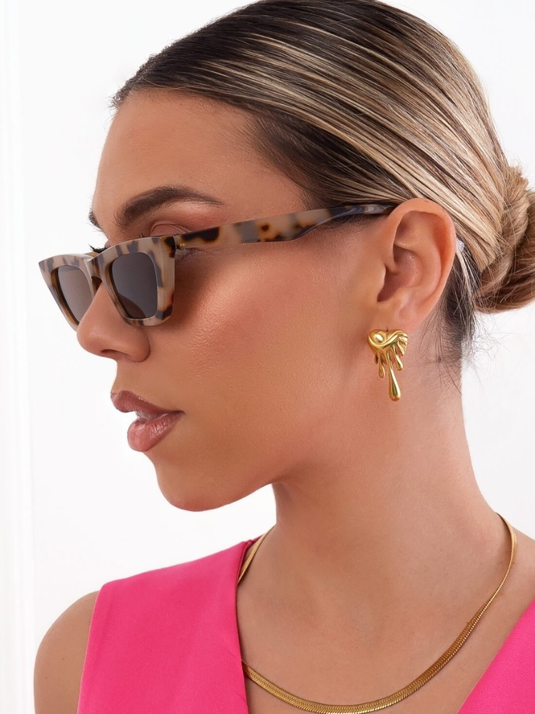 ANNAKEY TATI WHITE LEOPARD SUNGLASSES