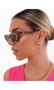 ANNAKEY TATI WHITE LEOPARD SUNGLASSES