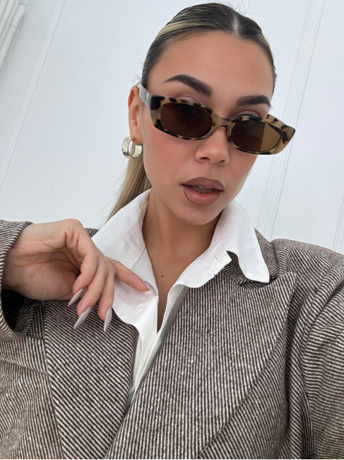 ANNAKEY NORIN LEOPARD SUNGLASSES