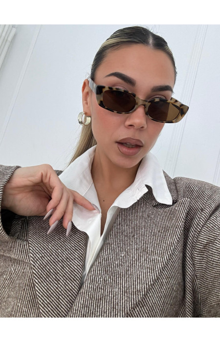 ANNAKEY NORIN LEOPARD SUNGLASSES