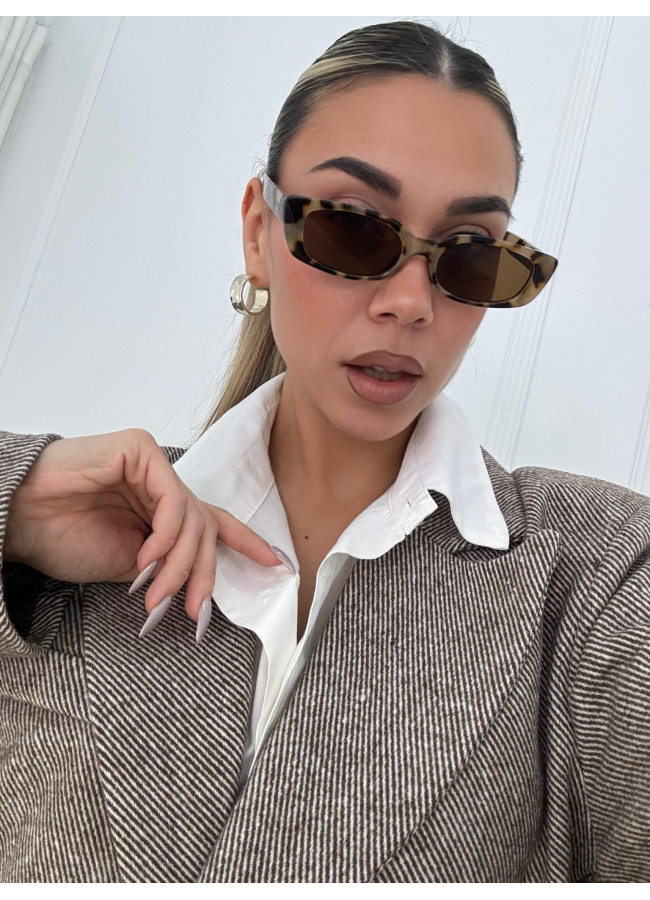 ANNAKEY NORIN LEOPARD SUNGLASSES
