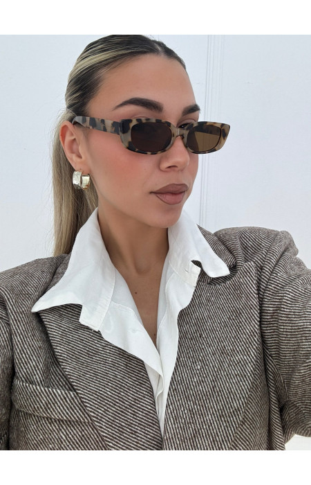 ANNAKEY NORIN LEOPARD SUNGLASSES