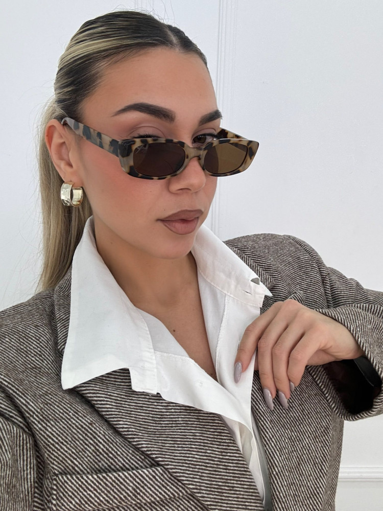 ANNAKEY NORIN LEOPARD SUNGLASSES