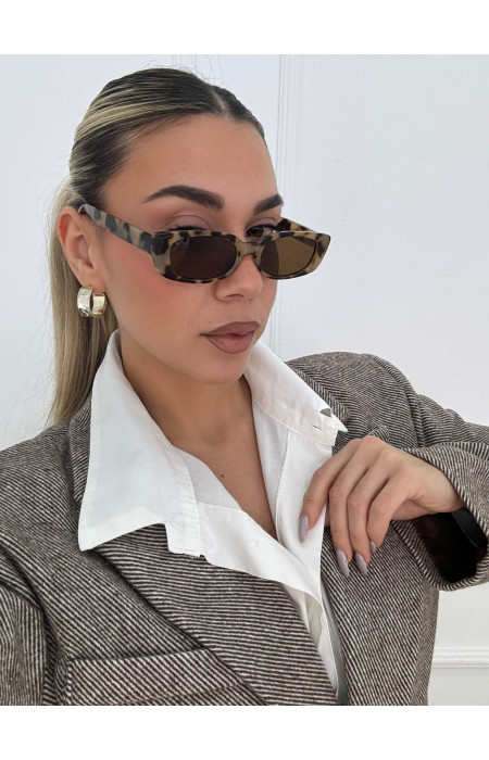 ANNAKEY NORIN LEOPARD SUNGLASSES