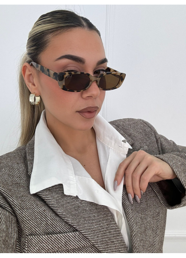 ANNAKEY NORIN LEOPARD SUNGLASSES