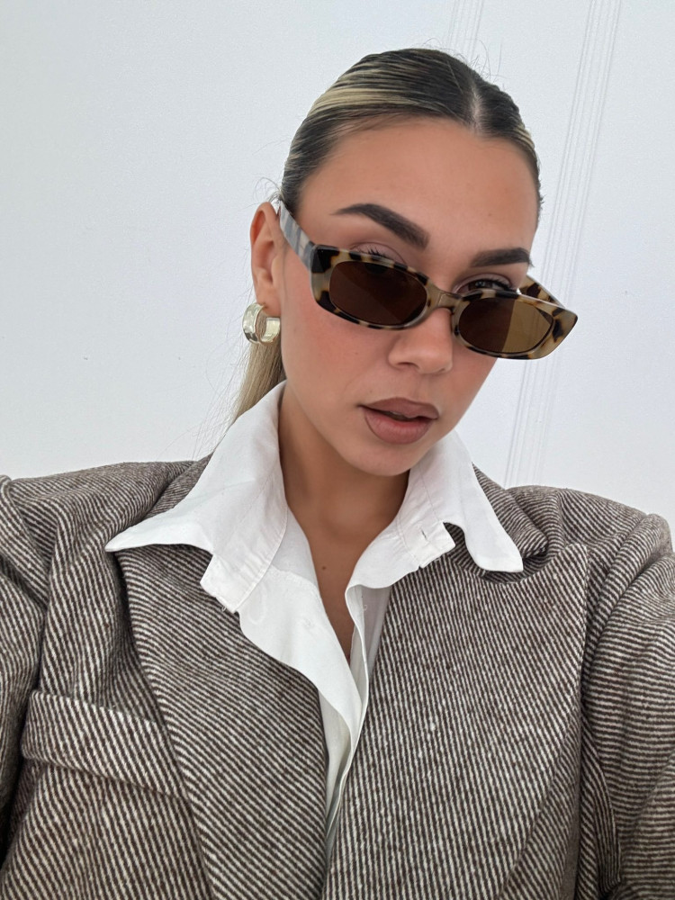 ANNAKEY NORIN LEOPARD SUNGLASSES