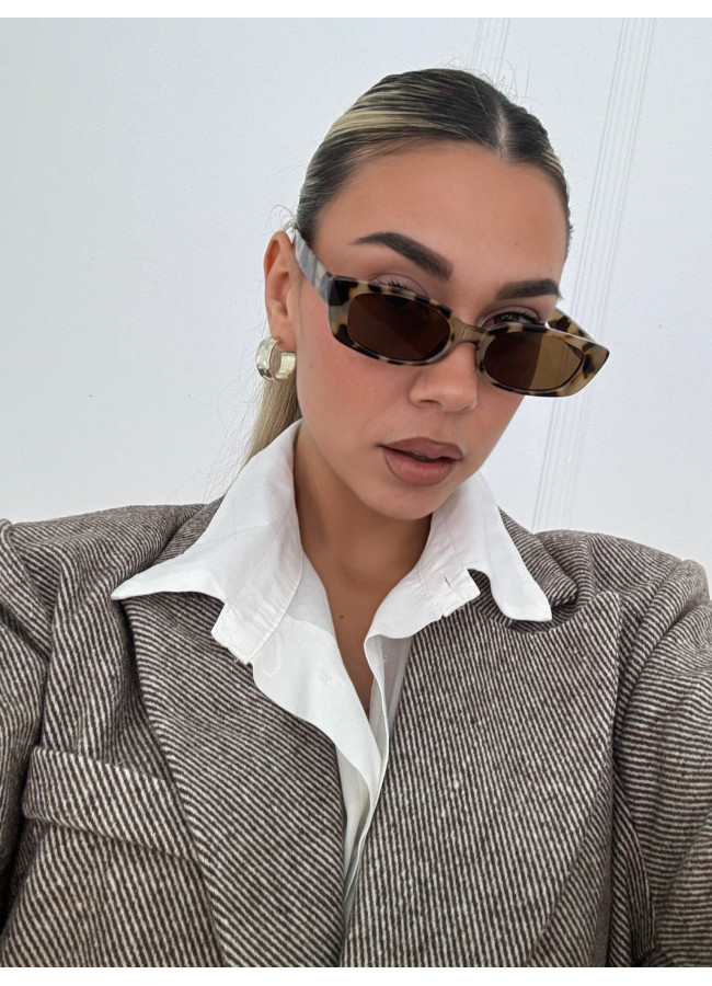 ANNAKEY NORIN LEOPARD SUNGLASSES