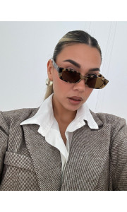 ANNAKEY NORIN LEOPARD SUNGLASSES