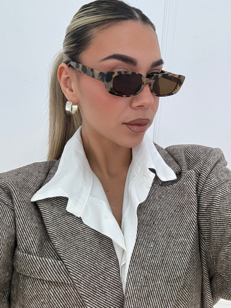 ANNAKEY NORIN LEOPARD SUNGLASSES