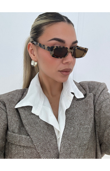 ANNAKEY NORIN LEOPARD SUNGLASSES