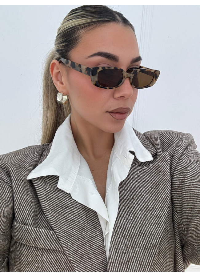 ANNAKEY NORIN LEOPARD SUNGLASSES