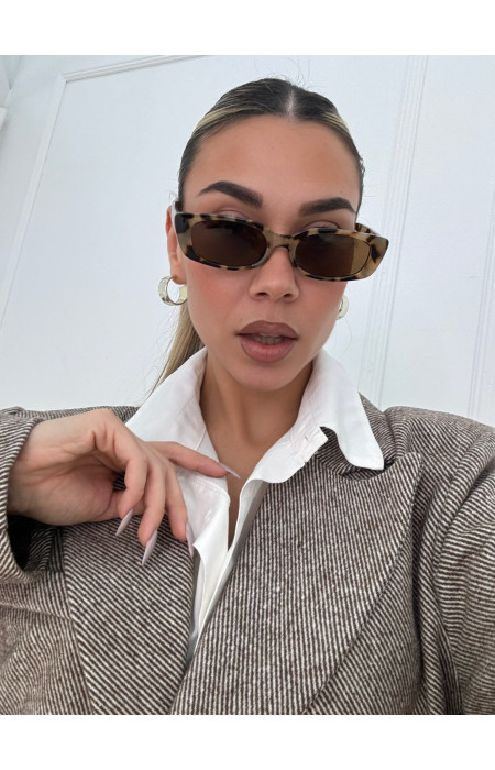 ANNAKEY NORIN LEOPARD SUNGLASSES