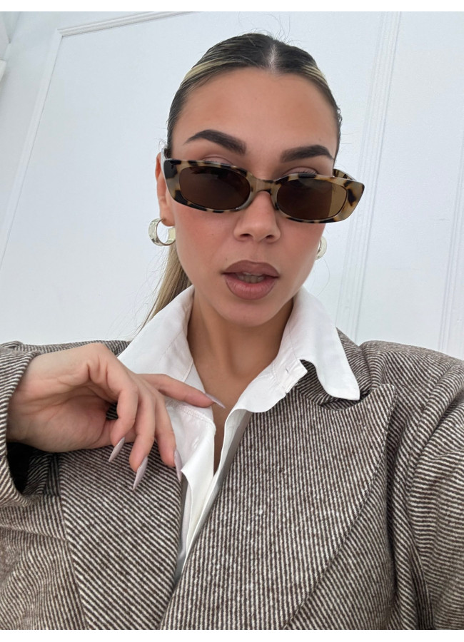 ANNAKEY NORIN LEOPARD SUNGLASSES