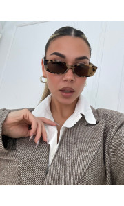 ANNAKEY NORIN LEOPARD SUNGLASSES
