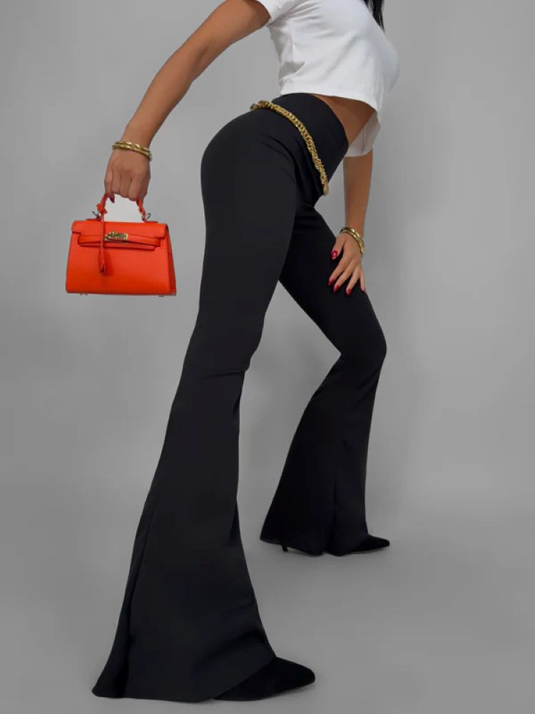 ANGELINA BLACK BELL PANTS