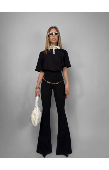 ANGELINA BLACK BELL PANTS