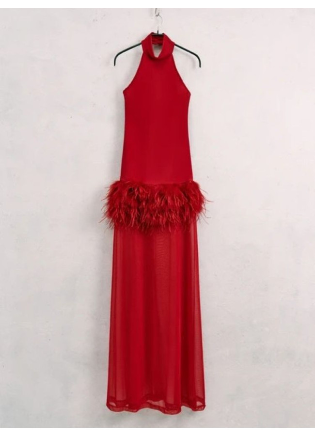 FEARTHER DRESS - ANGELICA