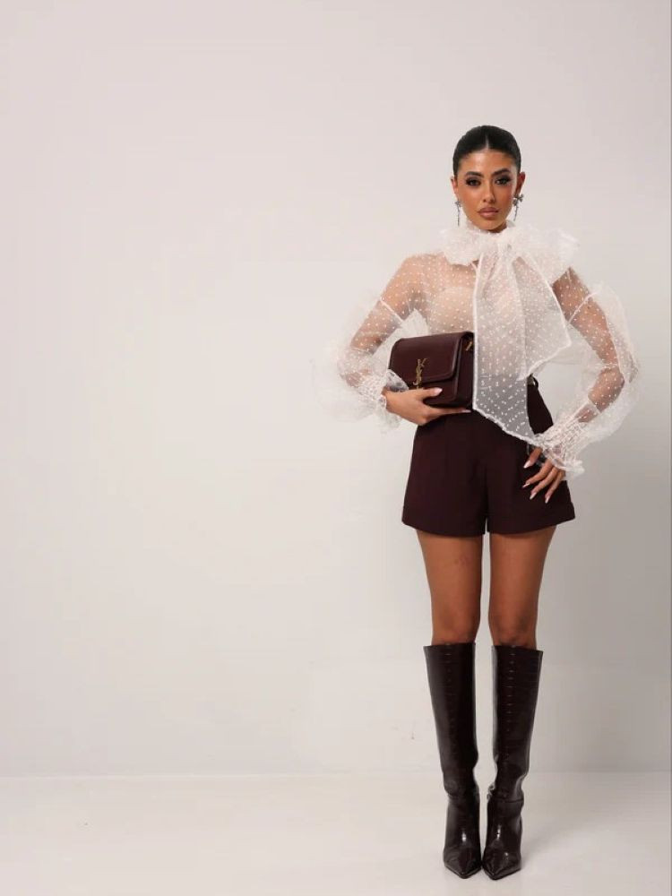 TULLE BLOUSE - LUMINA