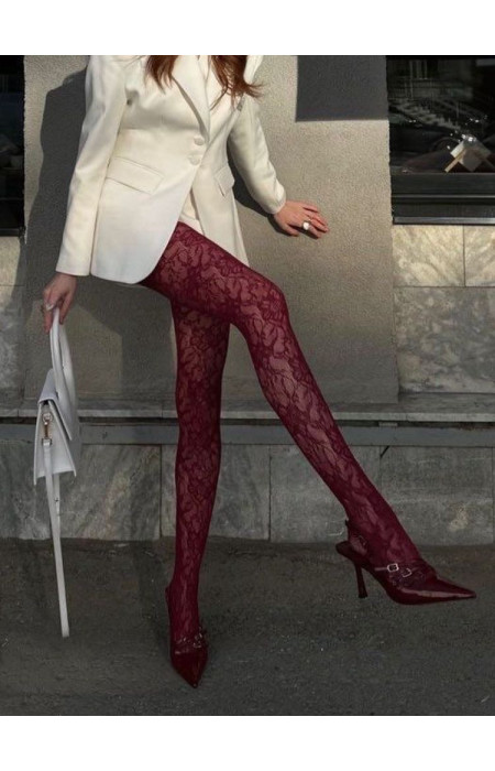 ACE BORDEAUX LACE TIGHTS
