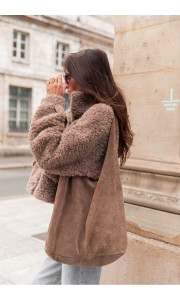 ΤΣΑΝΤΑ - FINESE  SOFT SUEDE BAG