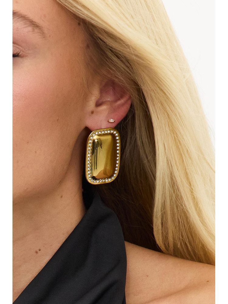 EARRINGS WITH RHINESTONES - STRALA