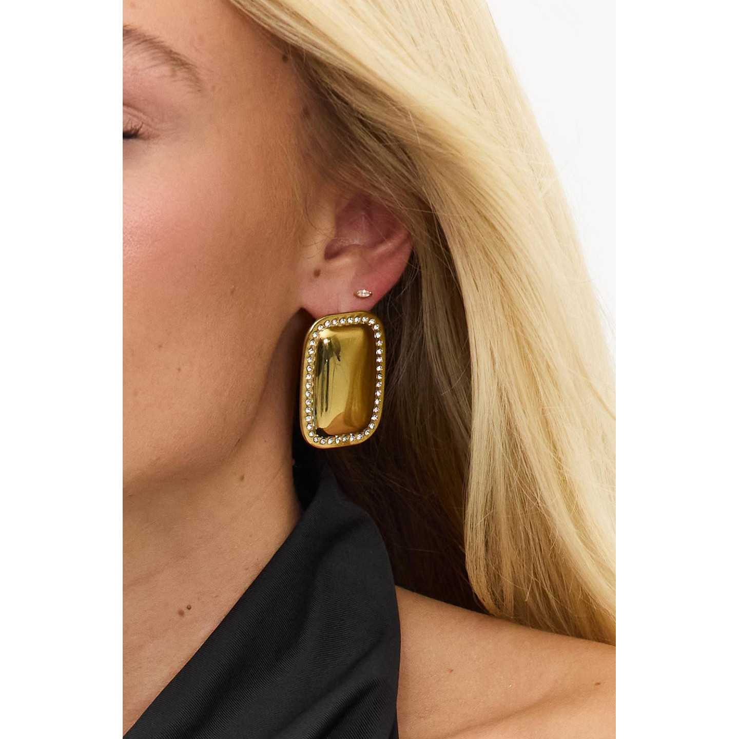 EARRINGS WITH RHINESTONES - STRALA