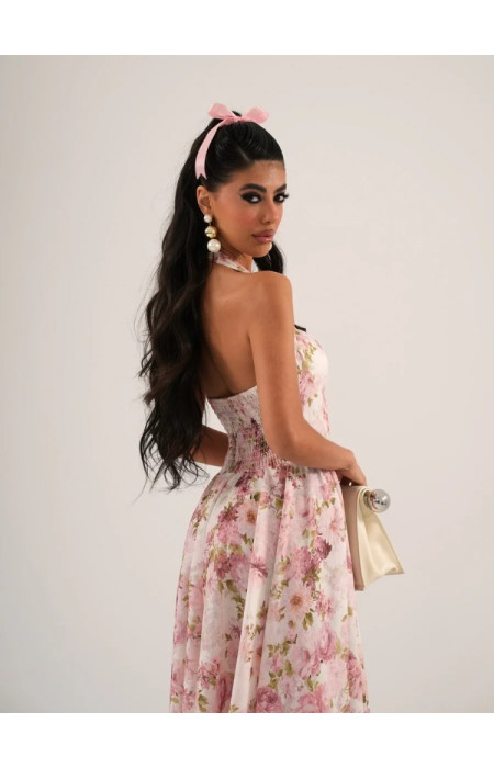 FLORAL BABY BLUE DRESS - FIORATO