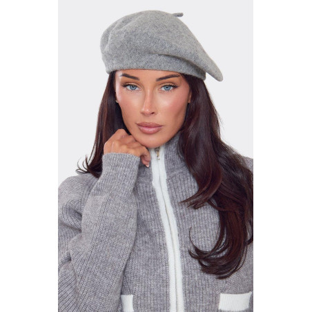 GREY RETRO BERET