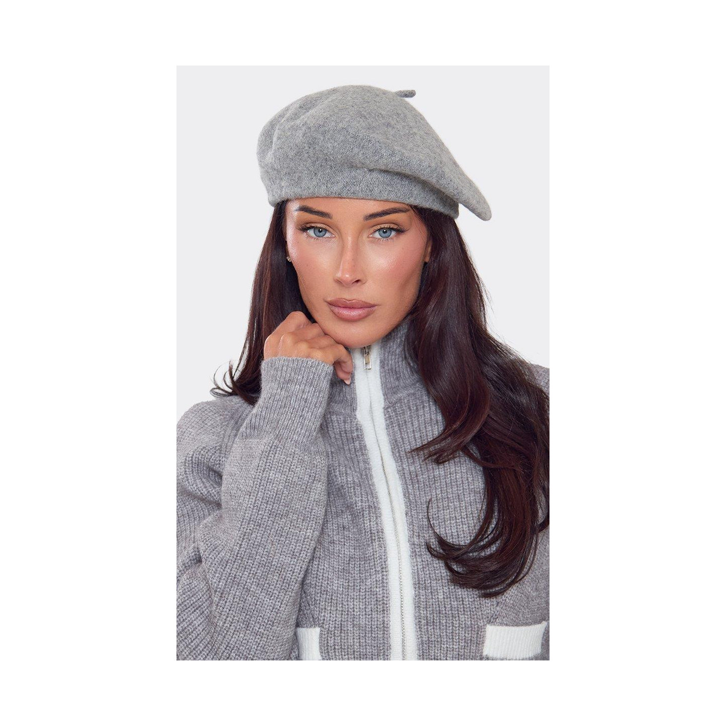 GREY RETRO BERET