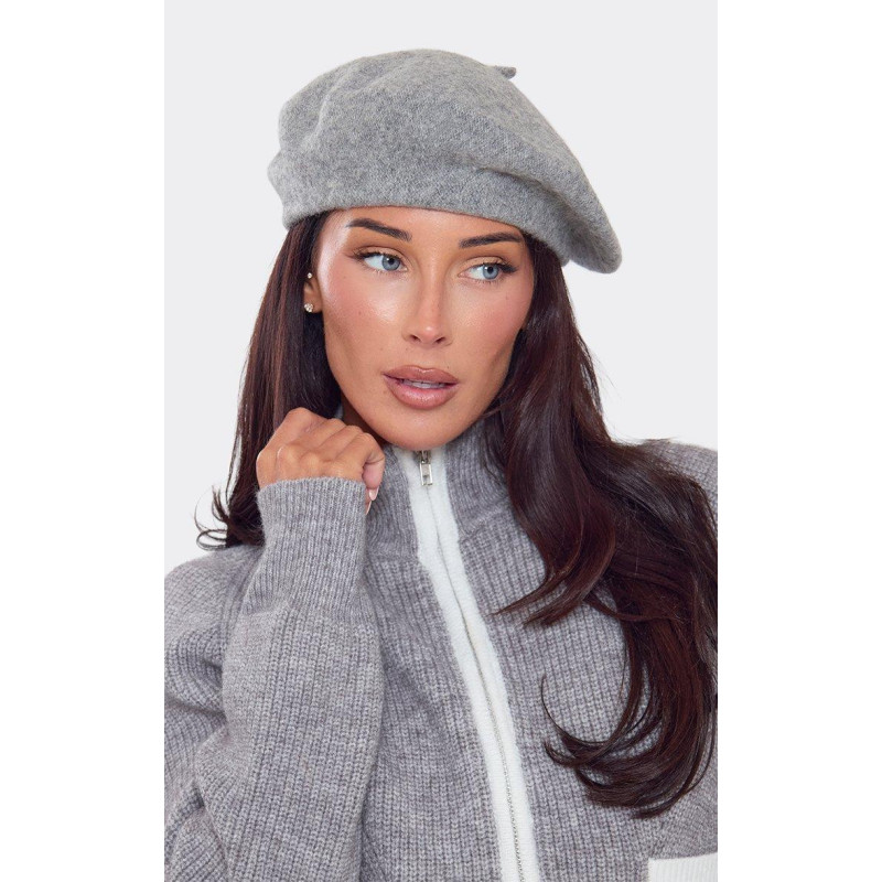 GREY RETRO BERET
