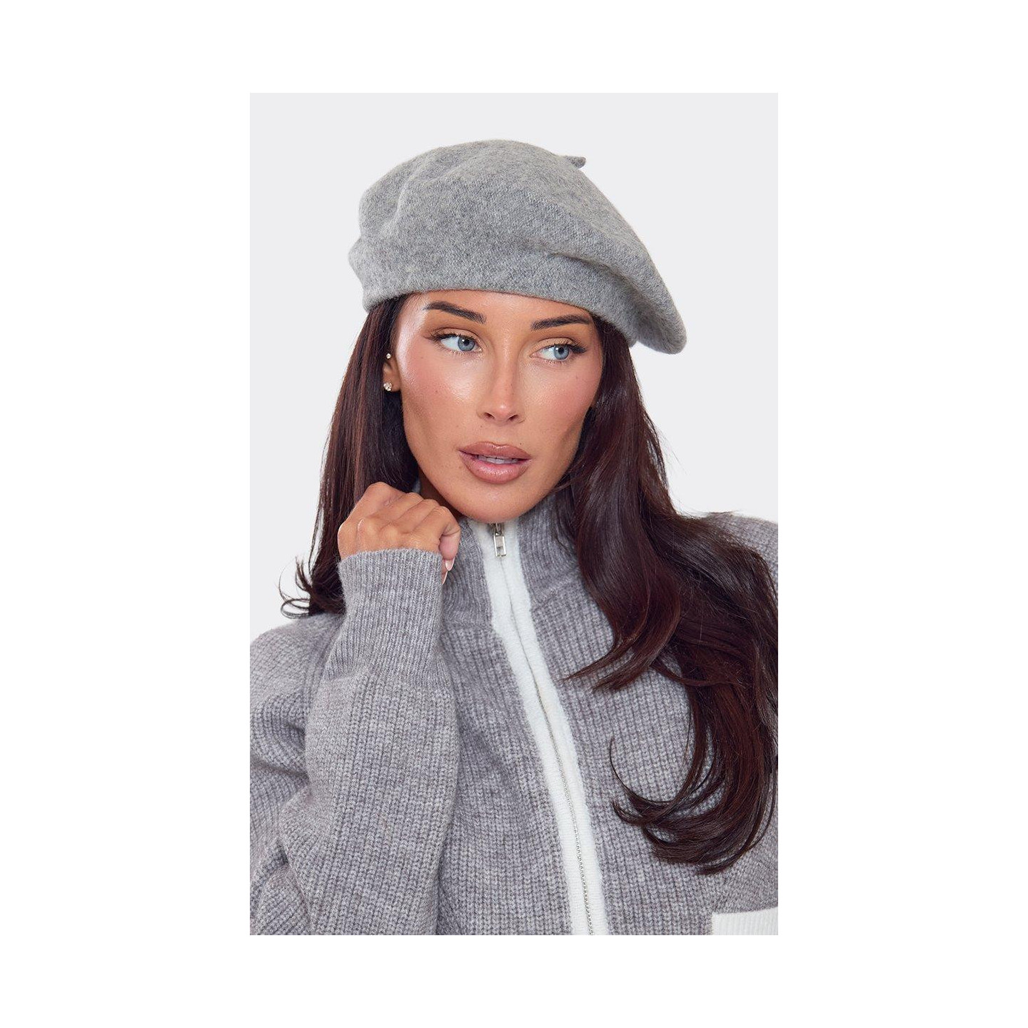GREY RETRO BERET